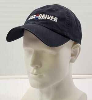 B) Car and Driver Magazine Black Baseball Cap Headmaster Cotton Hat